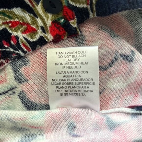 Joseph A Button Down Floral Cardigan Sweater - S - Picture 9 of 9